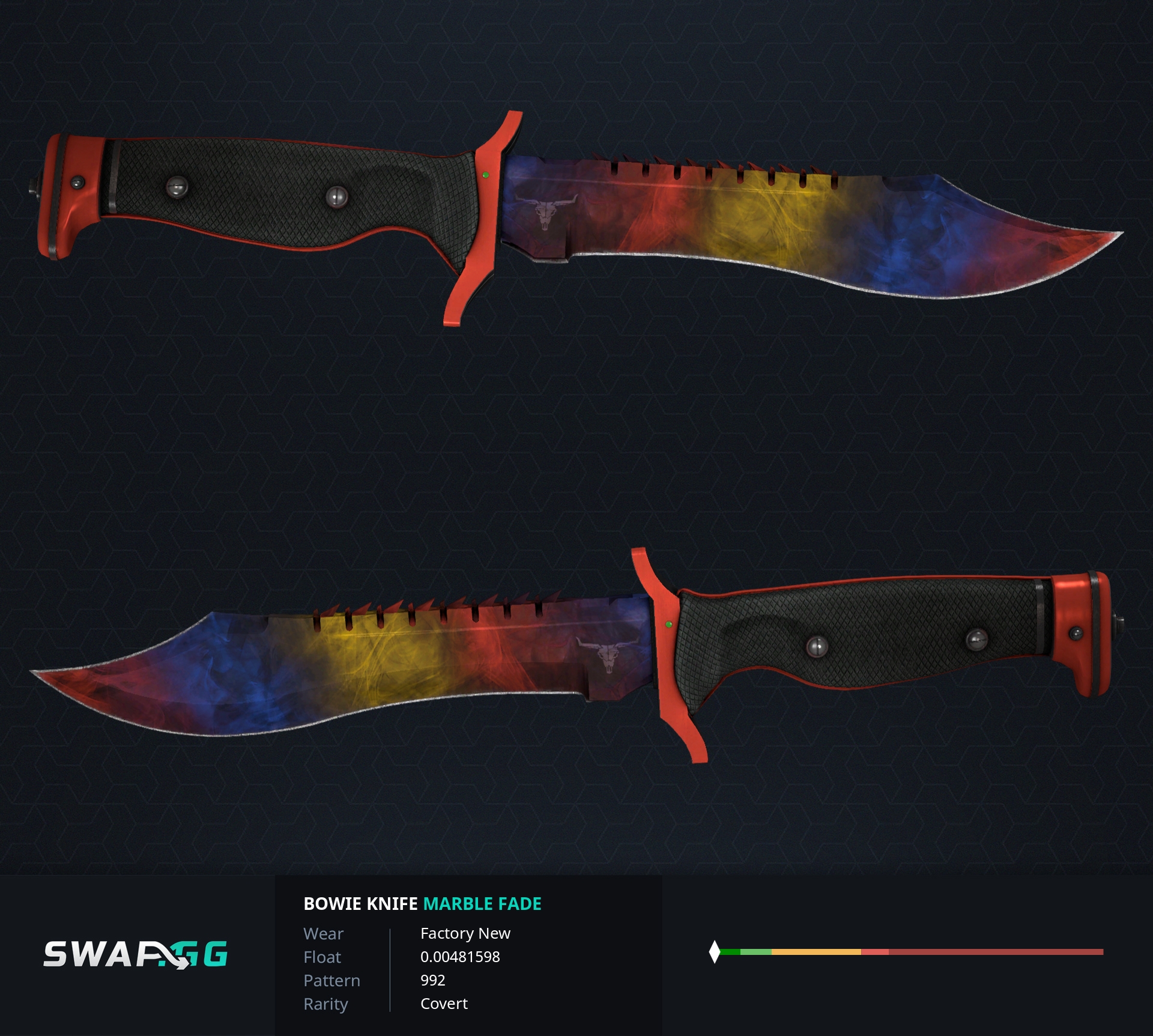 Steam gut knife marble fade фото 65