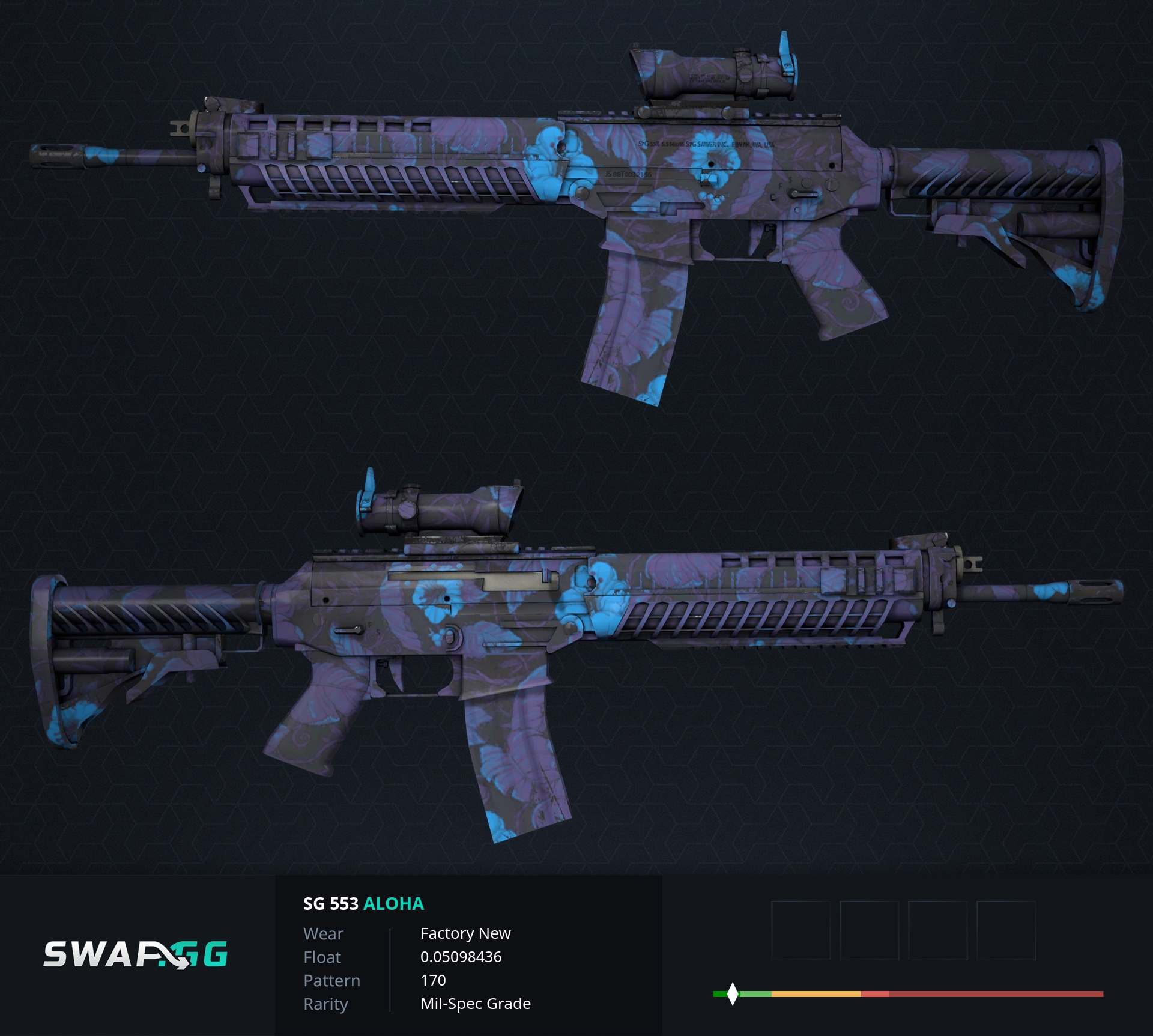 SG 553 | Waves Perforated (Battle-Scarred) - swap.gg