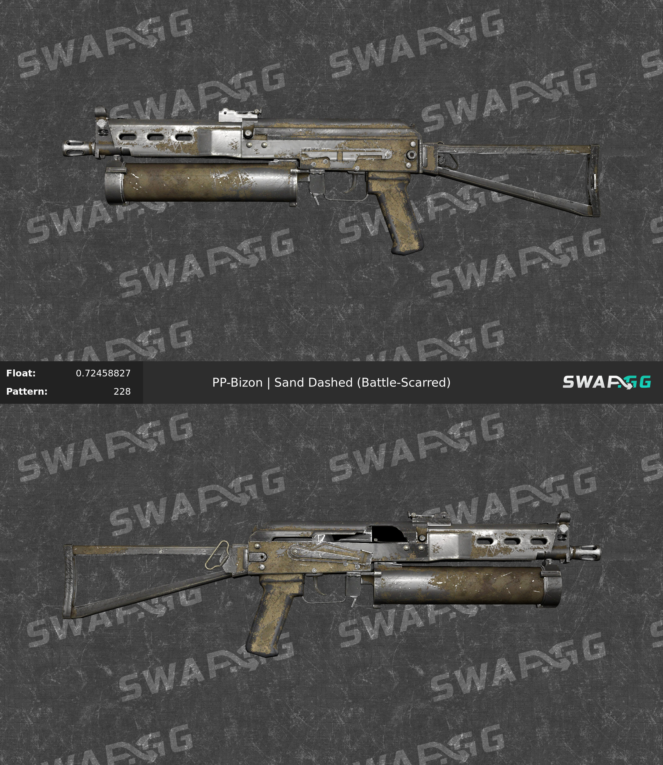 PP-Bizon Sand Dashed cs go skin for iphone instal
