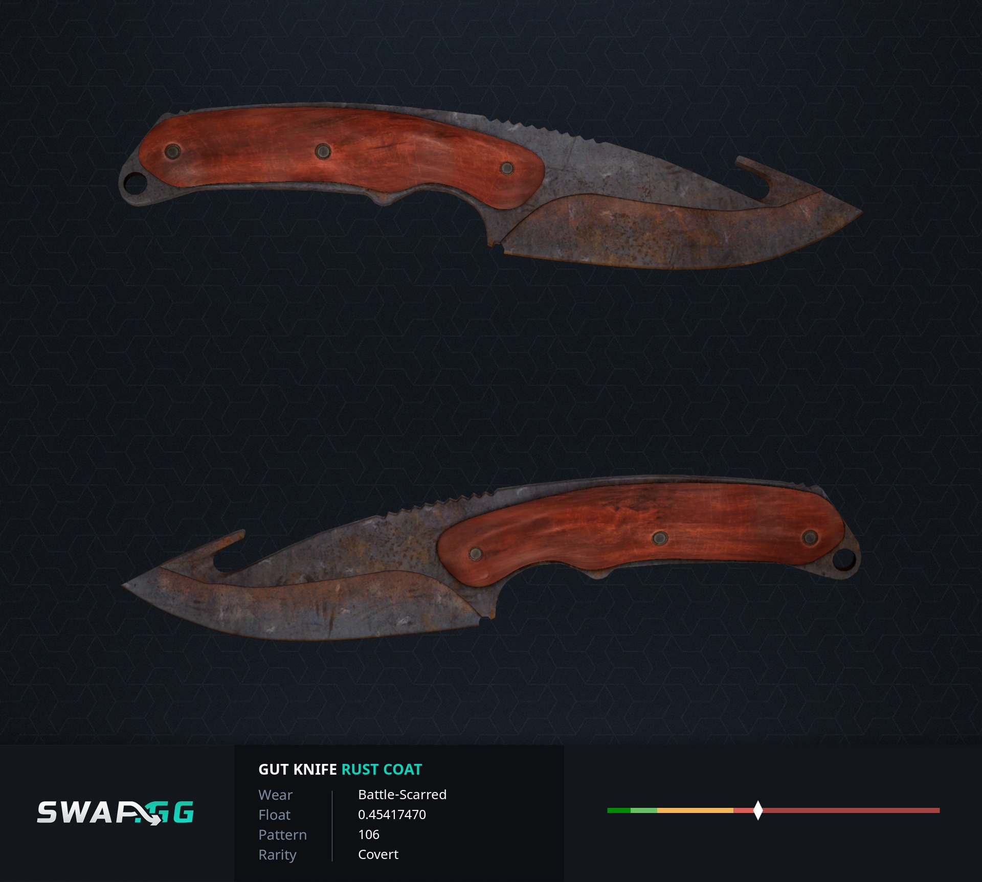 Steam gut knife marble fade фото 64