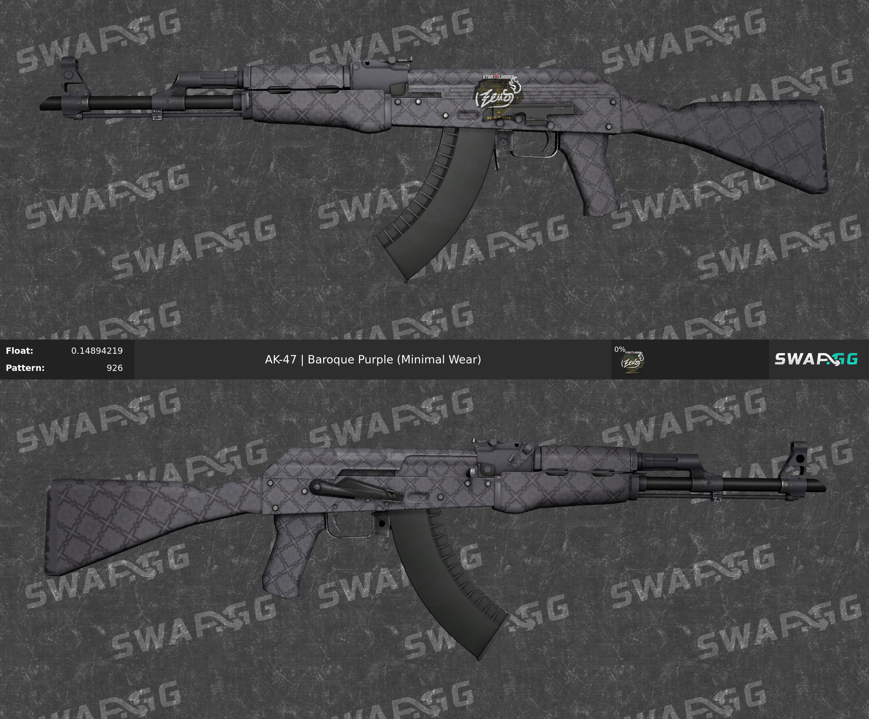 Ak 47 фиолетовое барокко