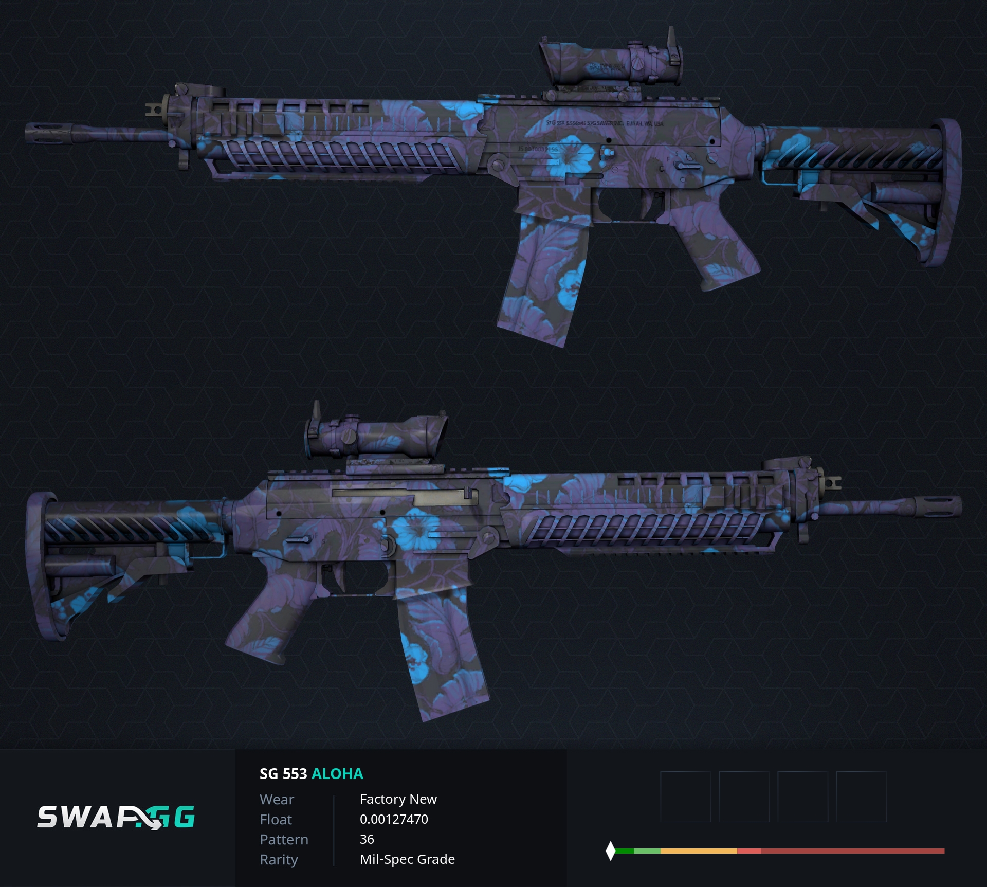 SG 553 | Waves Perforated (Battle-Scarred) - swap.gg