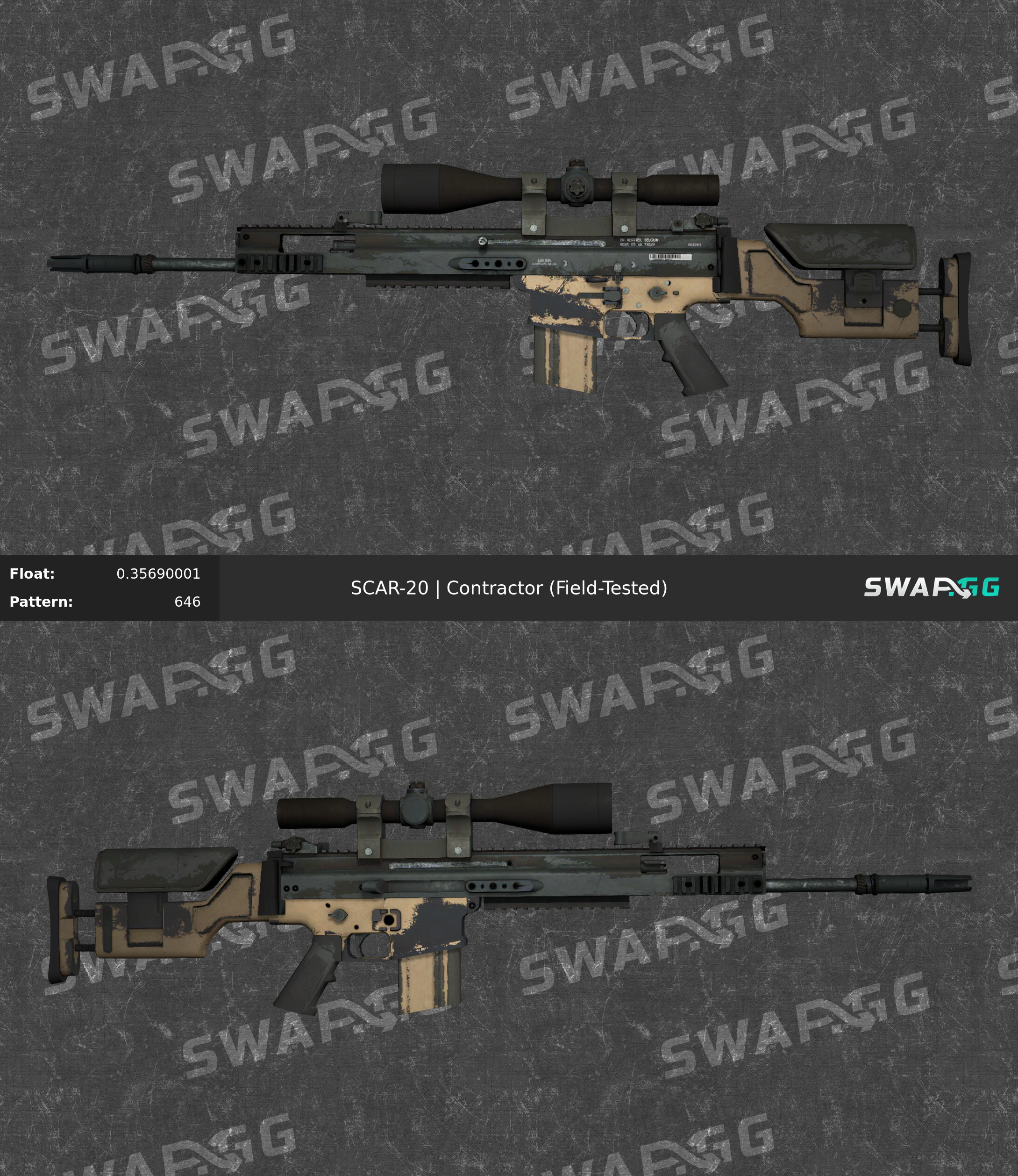 SCAR-20 Contractor cs go skin instal the new for ios