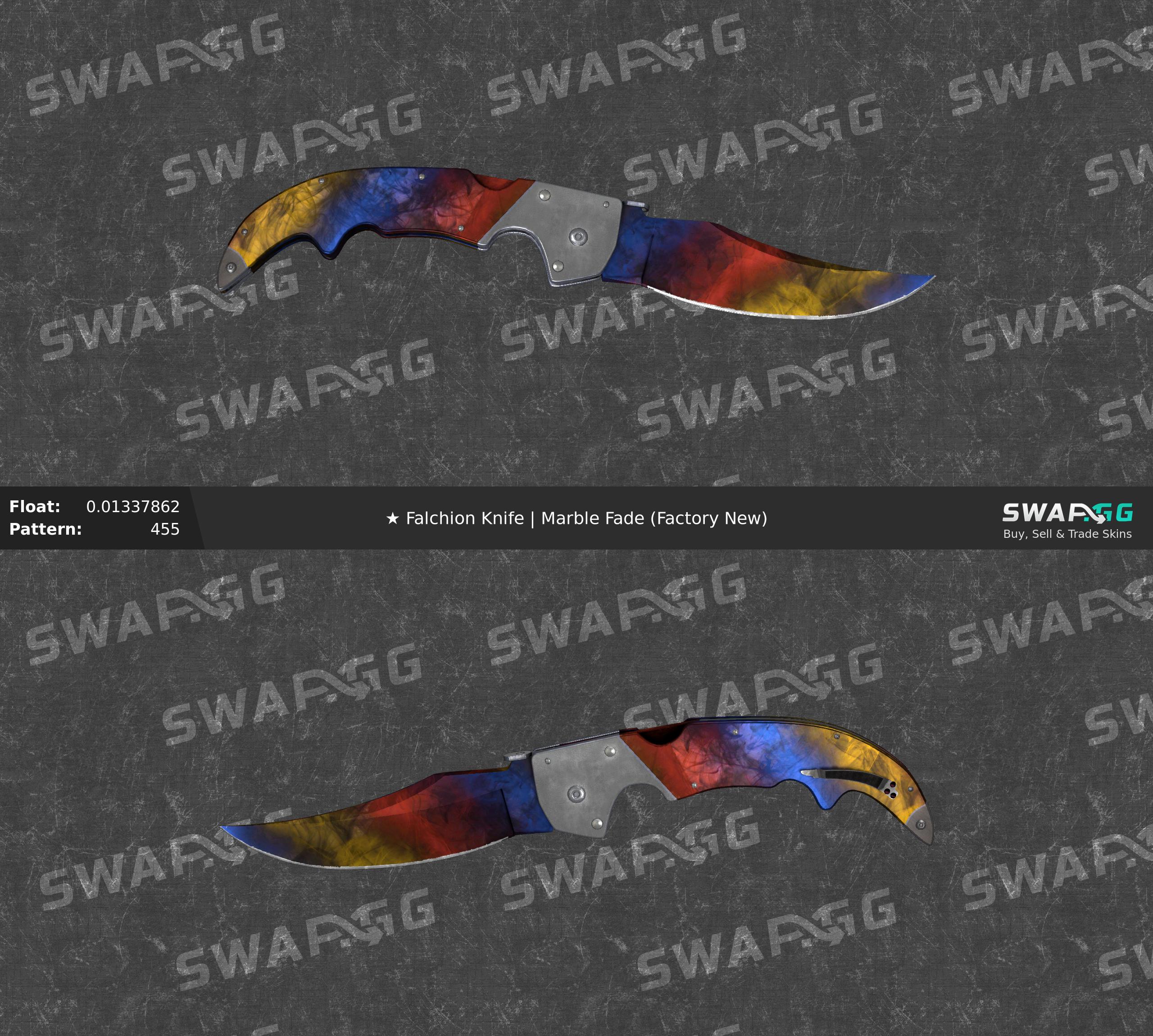 Steam gut knife marble fade фото 114