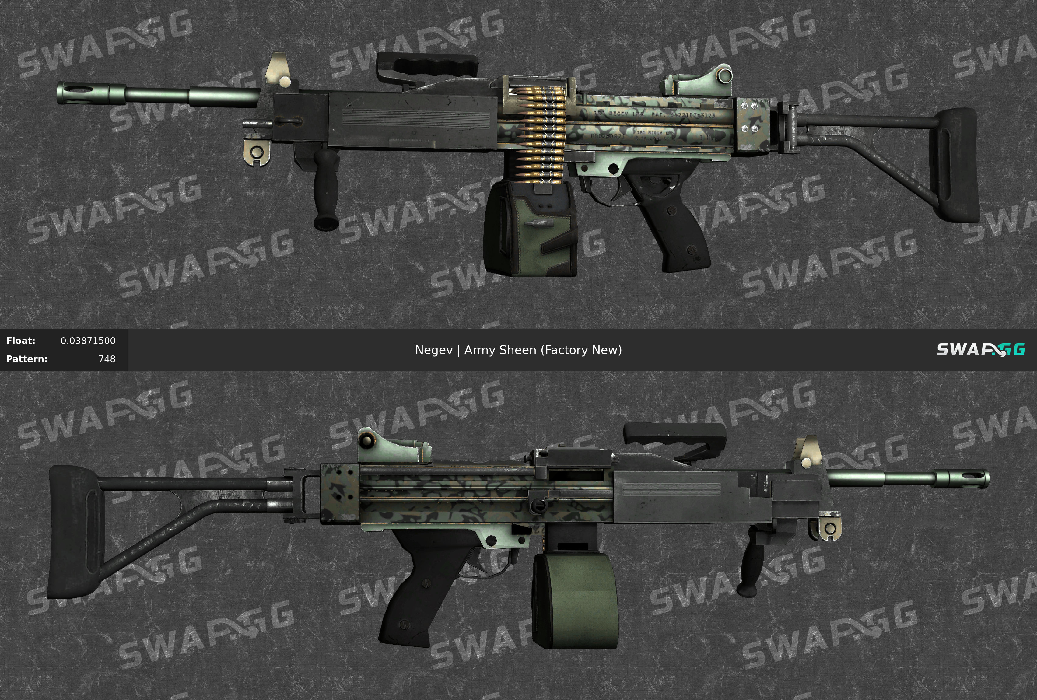 Negev | Army Sheen (Factory New) - swap.gg