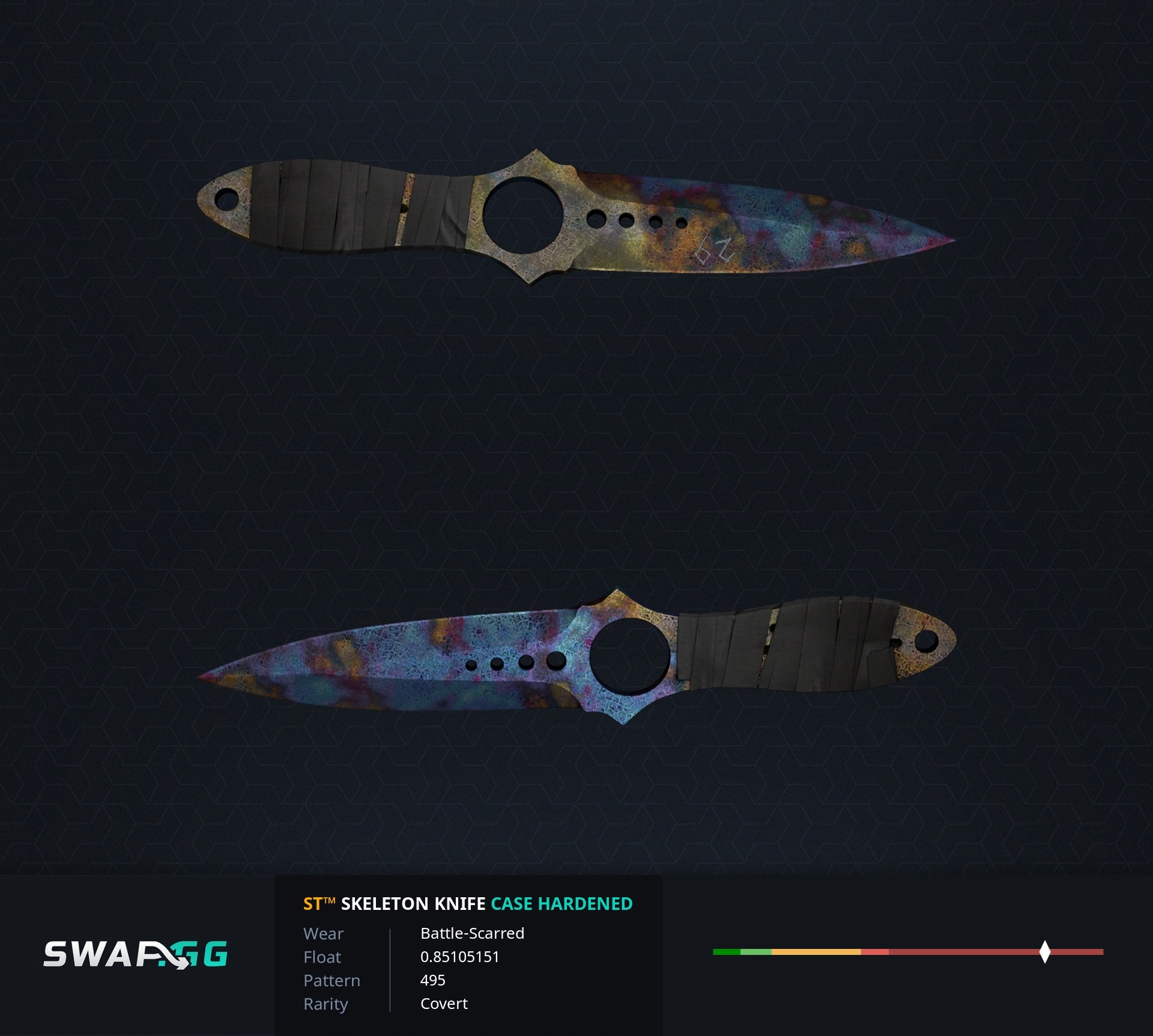 [PC] ★ StatTrak™ Skeleton Knife | Case Hardened Blue Gem : r ...