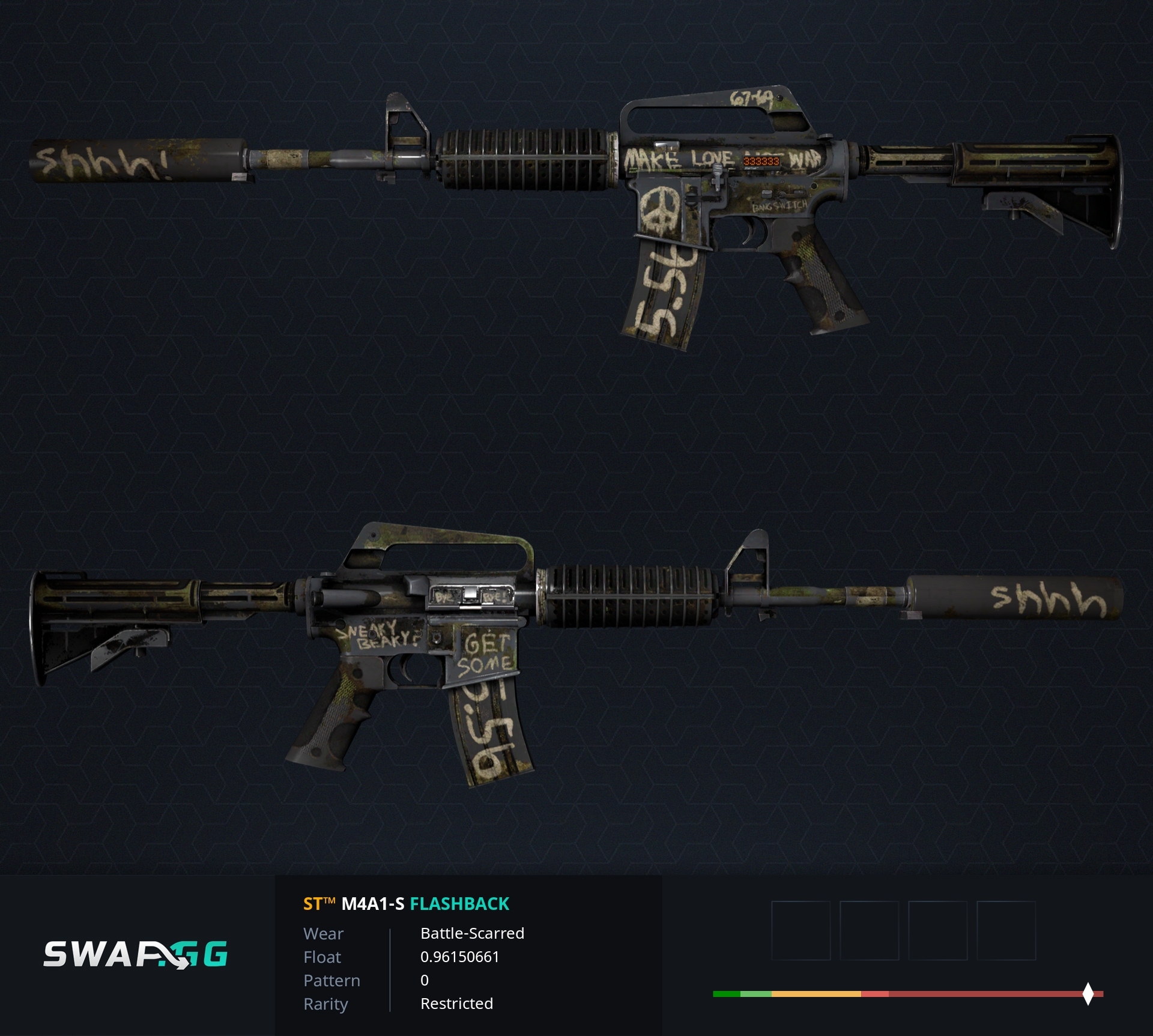 Stattrak m4a1 s golden coil battle scarred фото 102