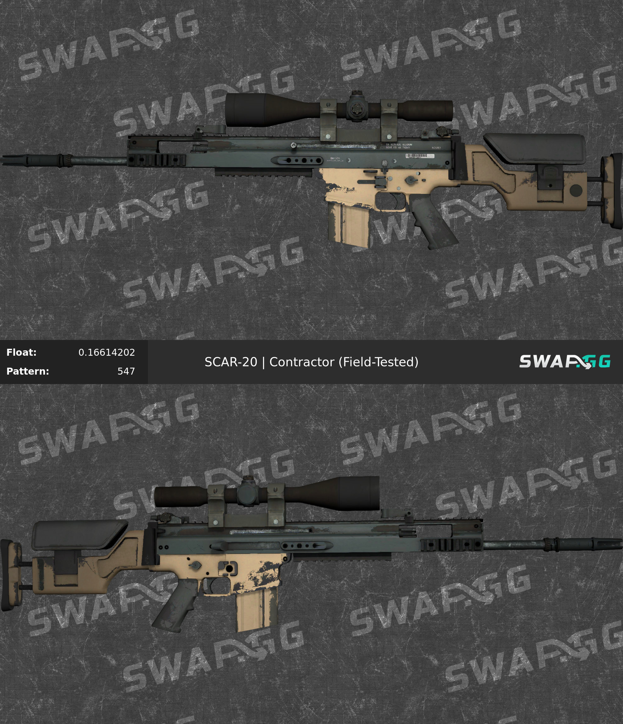 SCAR-20 Contractor cs go skin instal the last version for ipod