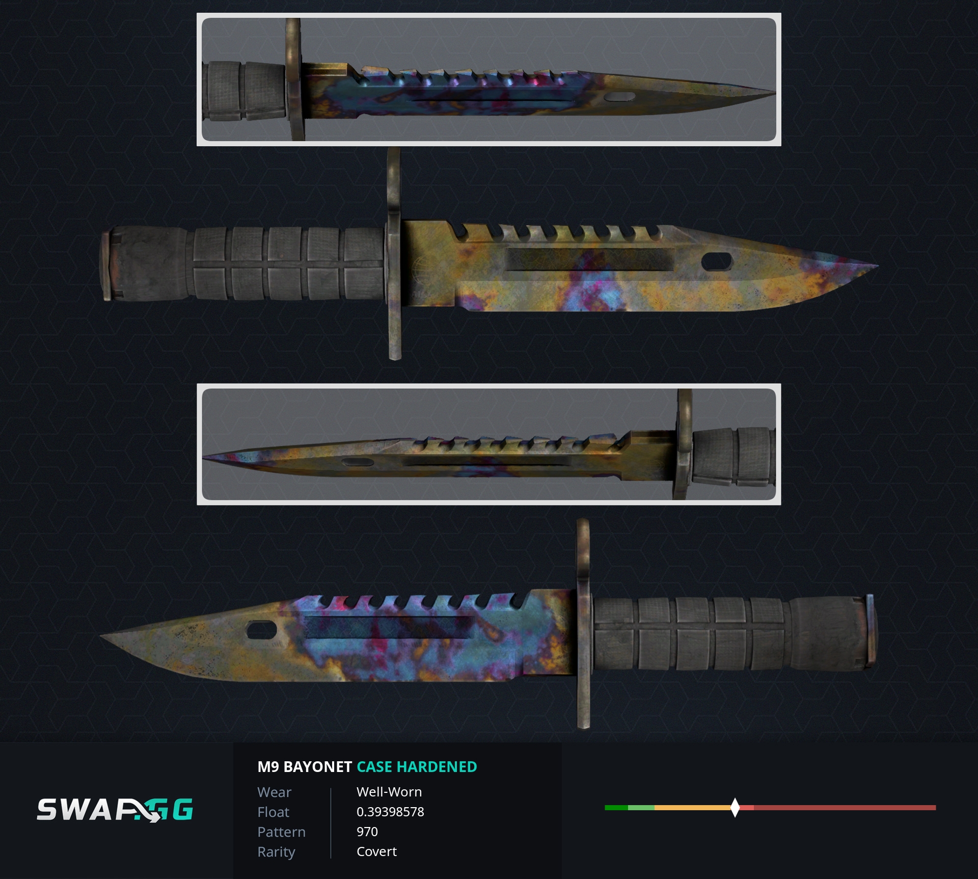 [H] M9 Bayonet | Case Hardened [W] Gloves : GlobalOffensiveTrade