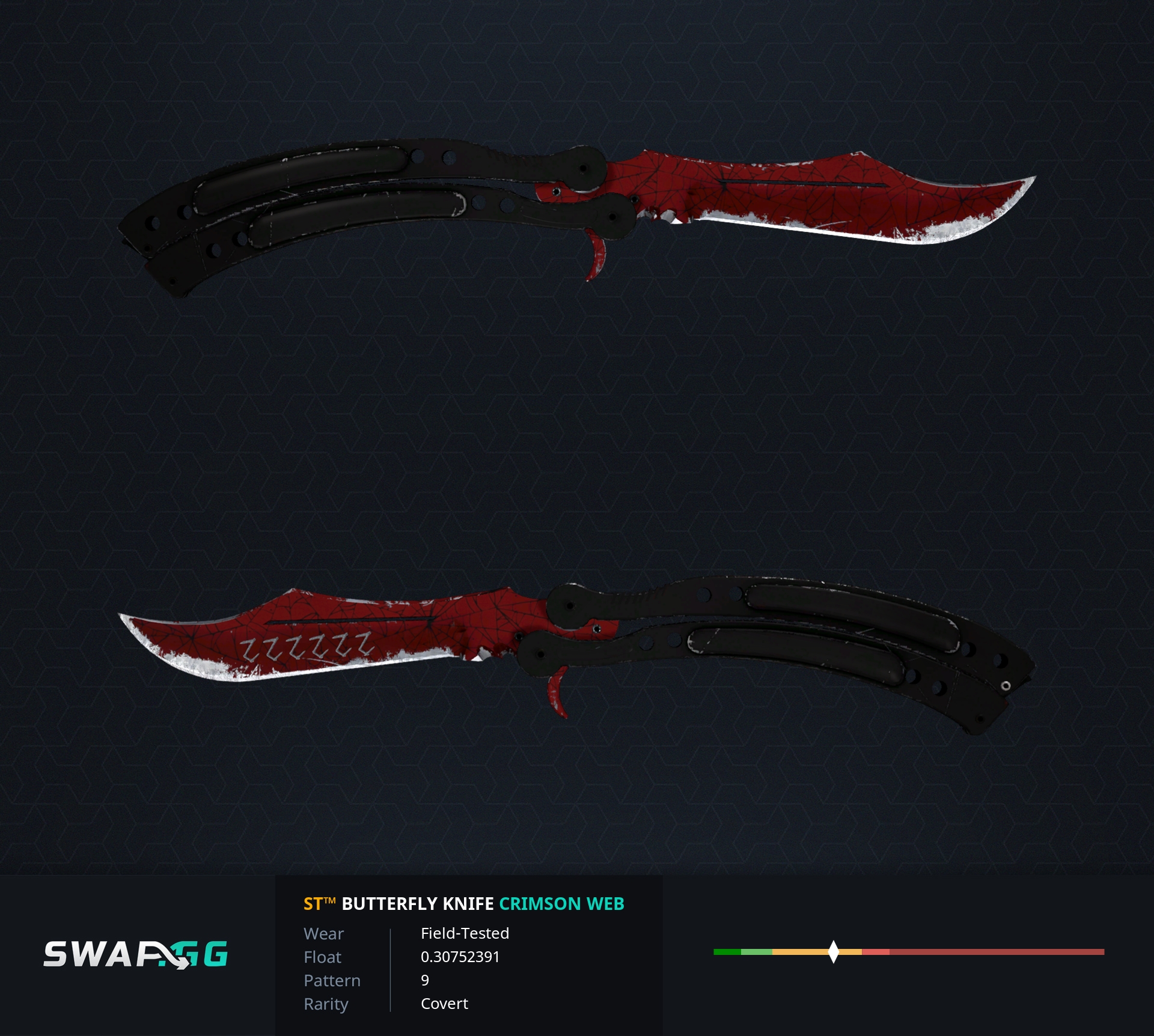 Knife crimson web