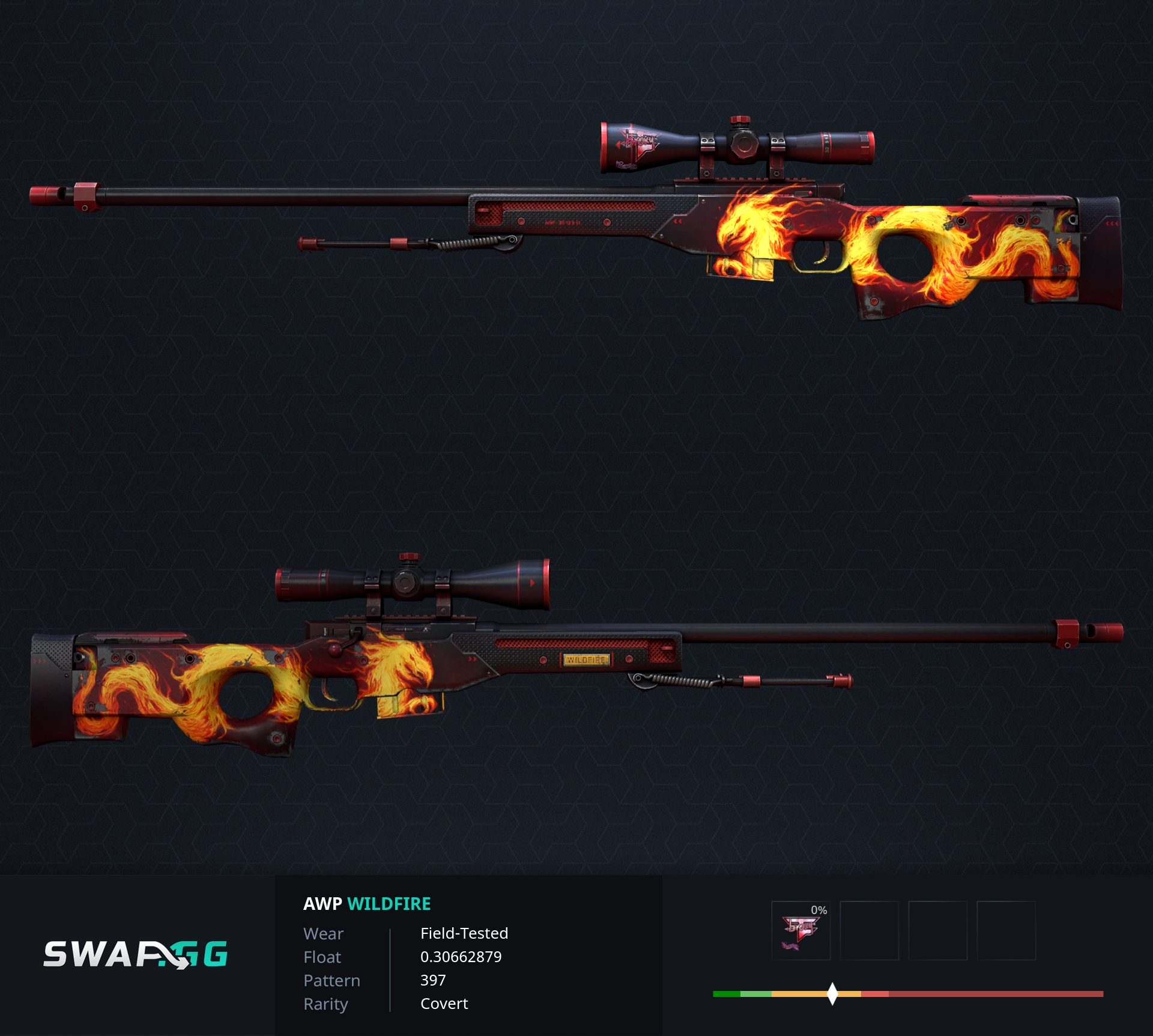 Awp wildfire battle scarred фото 11