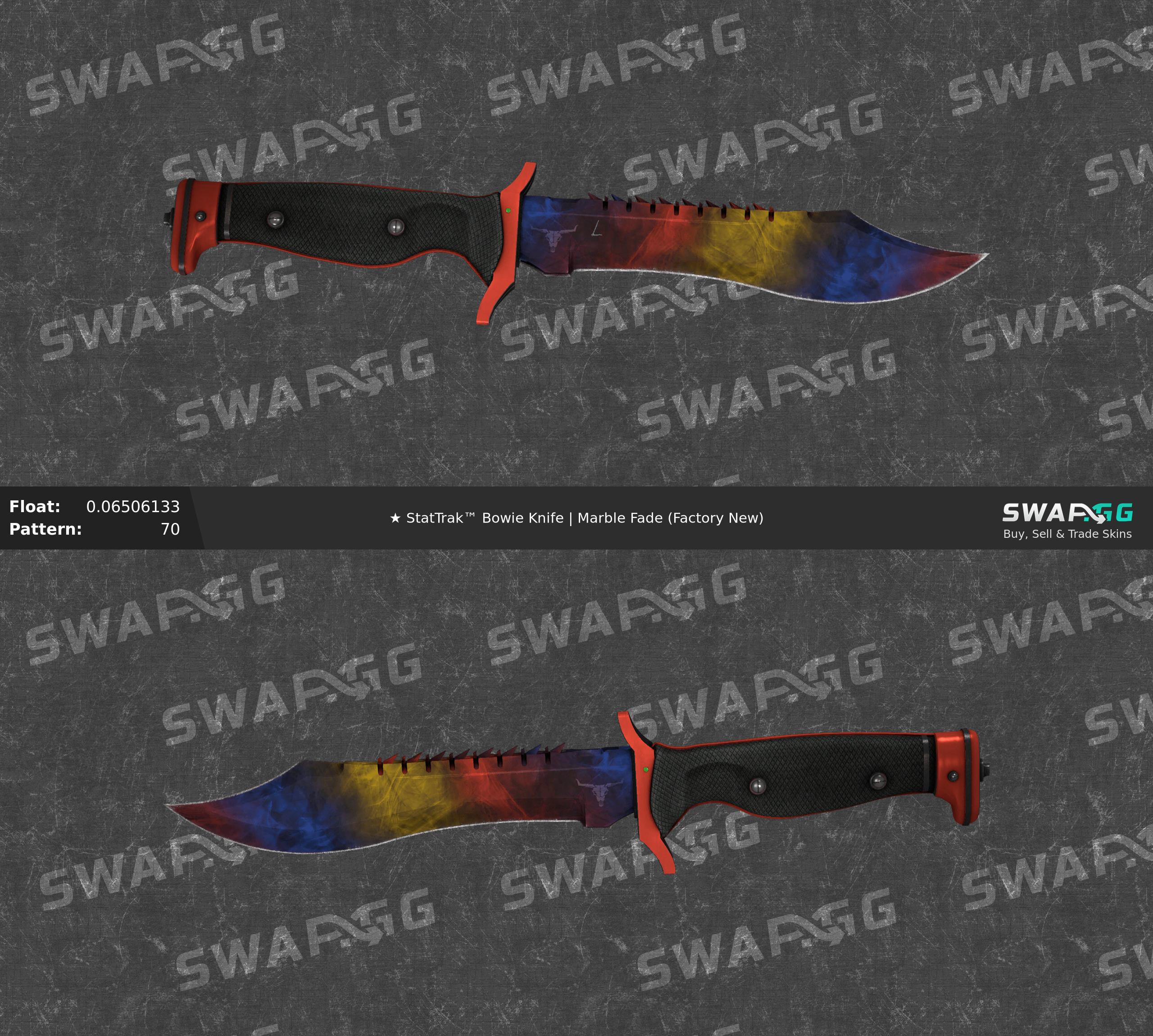 Steam gut knife marble fade фото 42
