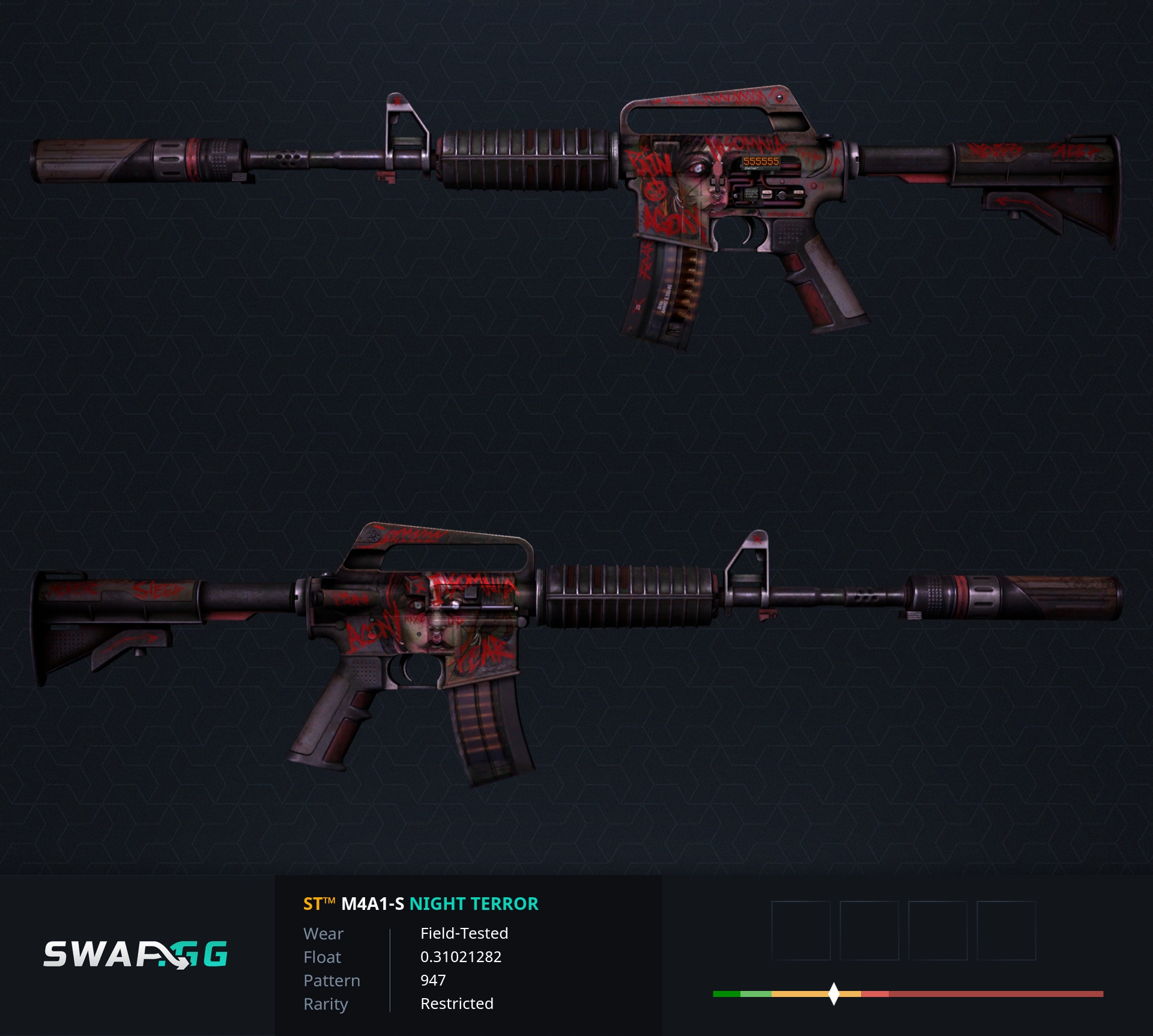 Stattrak M A S Night Terror Field Tested Swap Gg