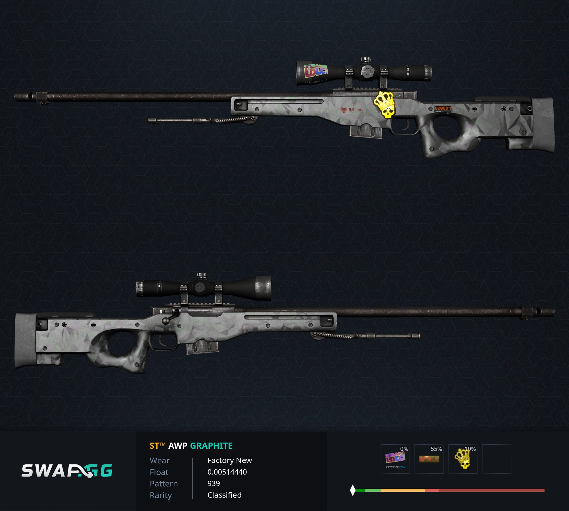 Buy CS:GO/CS2 AWP Graphite Skins