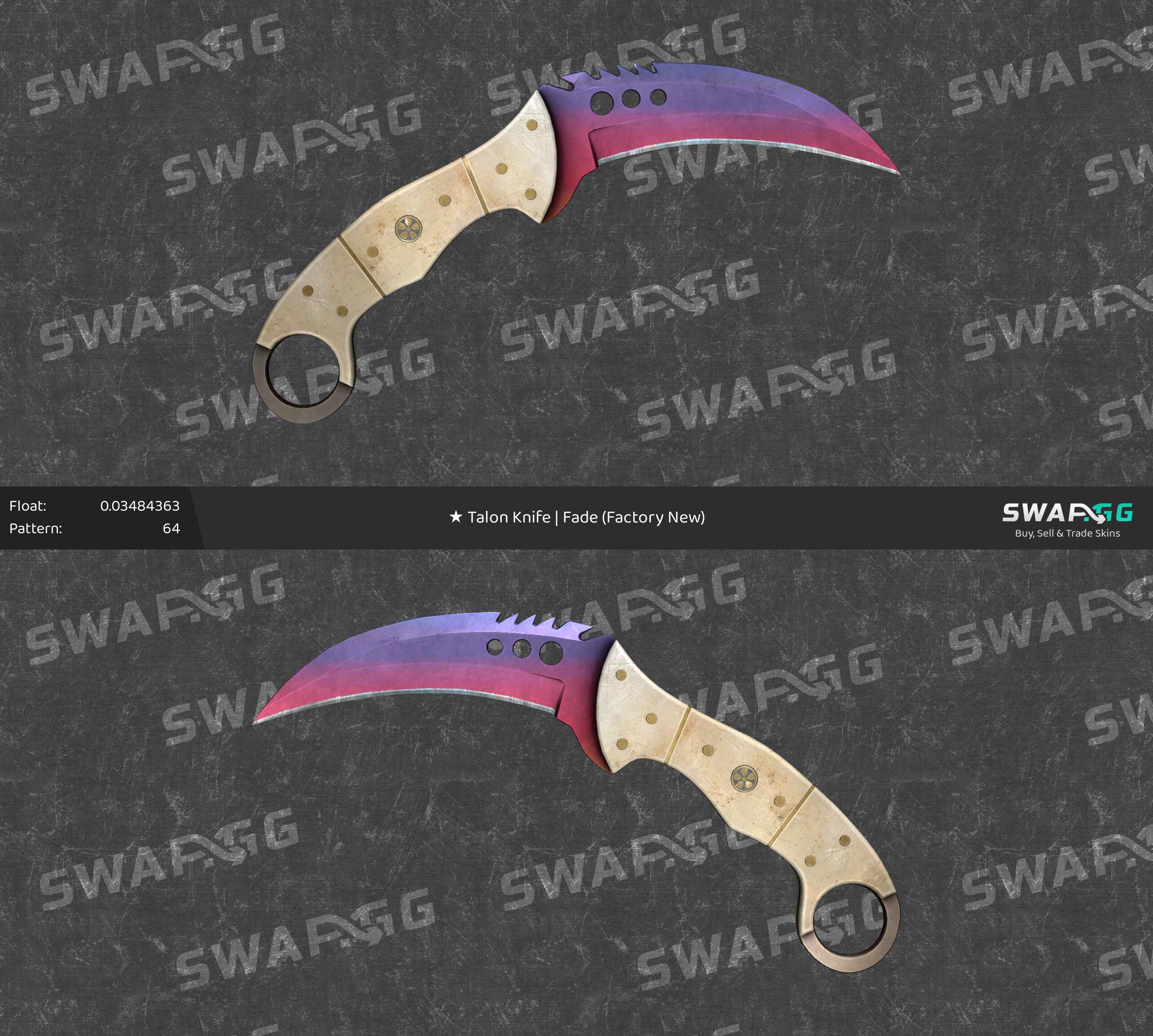 Wear knife. Talon Knife Fade. Талон КСГО. Nomad Knife Fade. Shadow Daggers Marble Fade FN.