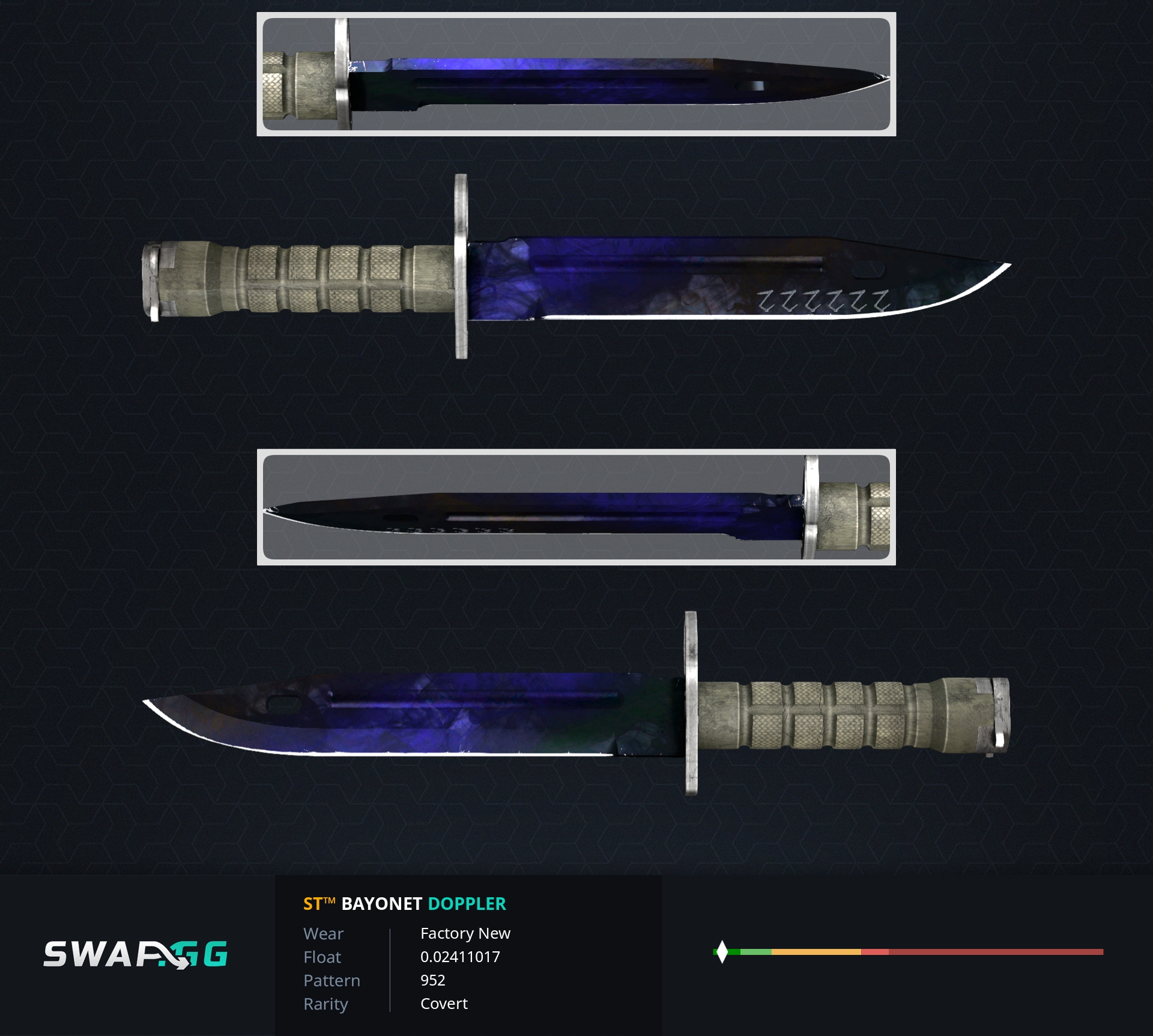 STATTRAK m9 Bayonet Doppler Factory New. ★ Bayonet / Factory New Bright Water (Factory New).