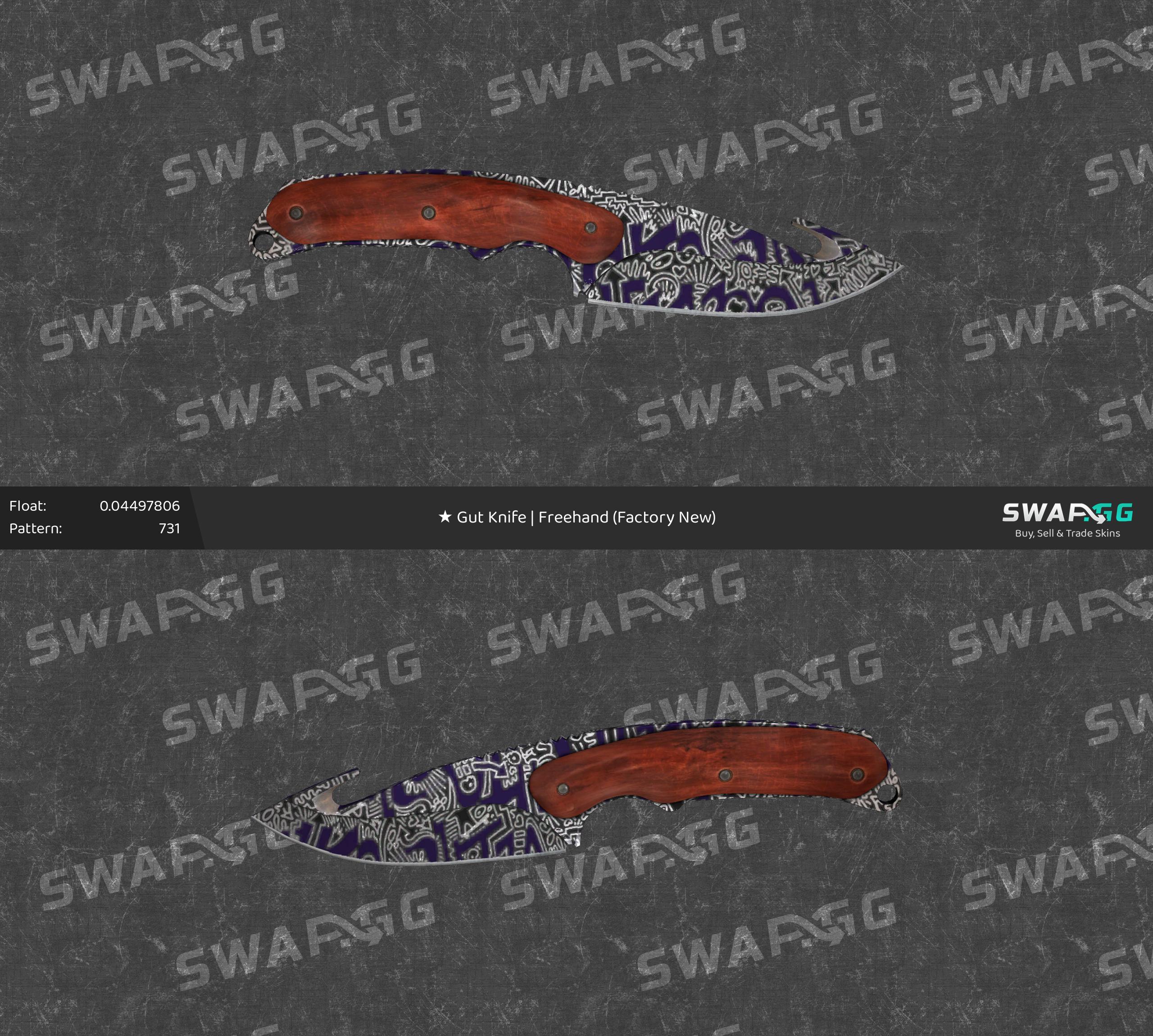 Steam gut knife marble fade фото 108